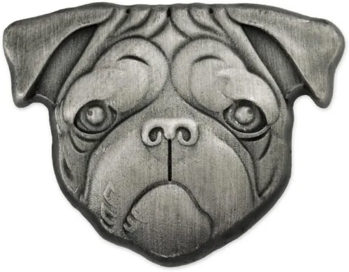 Vista 13 de PinMart Pin de solapa plateado para amantes de los perros de raza de perro