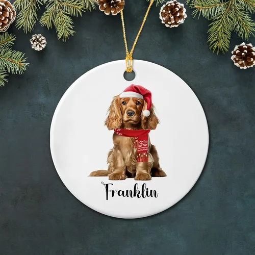 Vista 13 de Bichon Frise - Adorno de cerámica de Navidad 2025, adornos personalizados de Bichon Frise regalos para los amantes de los perros, bonito adorno