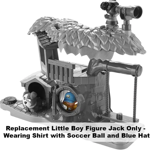 Vista 6 de Pieza de repuesto para juego Fisher-Price Little People Swing & Share Treehouse - DYF19 ~ Figura de repuesto para niño pequeño Jack ~ Camisa