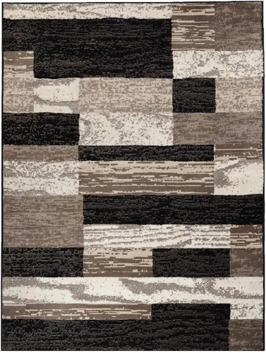 Vista 11 de Superior - Alfombra de pasillo, reverso de yute, moderna, geométrica, para dormitorio, oficina, sala de estar, entrada, suelo de madera dura
