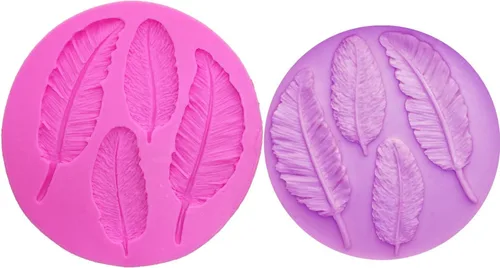 Vista 6 de Molde de plumas de pájaros 3D, moldes de silicona 100% de grado alimenticio, antiadherentes, decoración de tartas, chocolate, chicle de caramelo