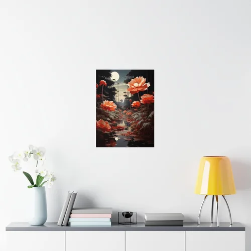 Vista 7 de CAPITUNEISKINEPA Pósteres de flores de peonía, regalos – Pósteres de dormitorio mini carteles de 9 x 11 pulgadas