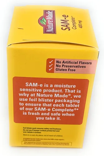 Vista 2 de Nature Made SAM-e - Tableta completa de 400 mg (ayuda a apoyar el estado de ánimo saludable y la comodidad de las articulaciones), 60