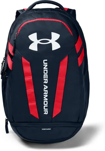 Vista 16 de Under Armour Mochila Hustle 5.0 unisex (004) negro / negro jaspeado medio / brillo dorado metálico