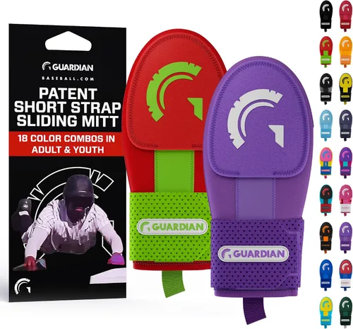 Vista 33 de Guardian Baseball Guantes deslizantes – Tallas para jóvenes y adultos – Guante deslizante para béisbol – Correa de compresión elástica, paquete de 2