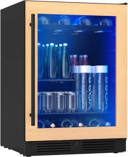 Vista 8 de Zephyr Presrv - Cajones de refrigerador de doble zona listos para panel de 24 pulgadas, refrigerador de vino y bebidas, enfriador de vino, bar