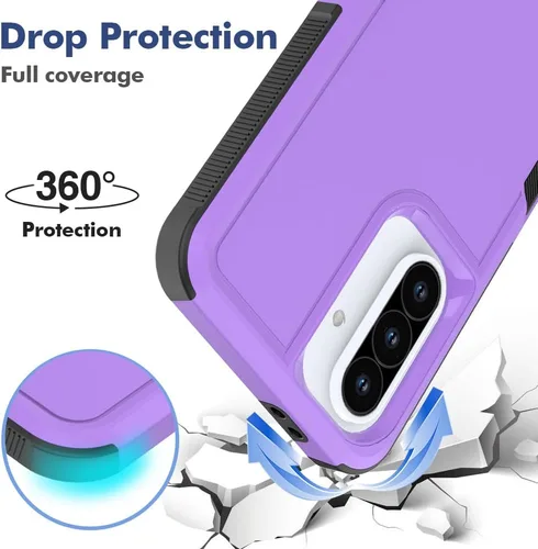 Vista 291 de Jeylly Compatible con Samsung Galaxy A22 5G Funda, Funda Samsung A22 5G con 2pcs protectores de pantalla de vidrio templado