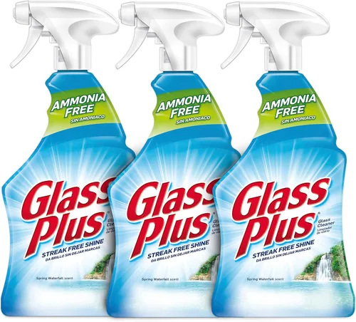 Vista 8 de Glass Plus Limpiador de vidrio, botella de 32 fl oz, limpiador de vidrio multisuperficie (paquete de 2)