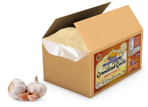 Vista 7 de Ajo granulado Rani (ajo molido grueso) 400 onzas (25 libras) caja a granel de 25.0 lbs ~ Todo natural Apto para gluten Vegano Sin OMG Kosher