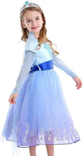 Vista 4 de iTVTi Disfraz de princesa para niñas vestidos de fiesta elegantes para Halloween y Navidad