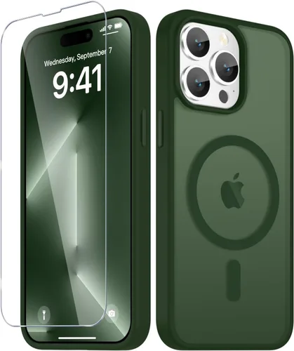 Vista 984 de Funda para Google Pixel 10 Pro XL, cubierta magnética mate, color negro Fit for MagSafe, Screen Protector included, Shockproof Military Grade