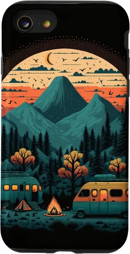 Vista 17 de Funda para iPhone 11 Pro Max Sunset Mountains & Trees para campistas