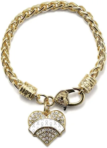 Vista 66 de Inspired Silver - Pulsera de plata con dije de corazón pavé con circonitas cúbicas