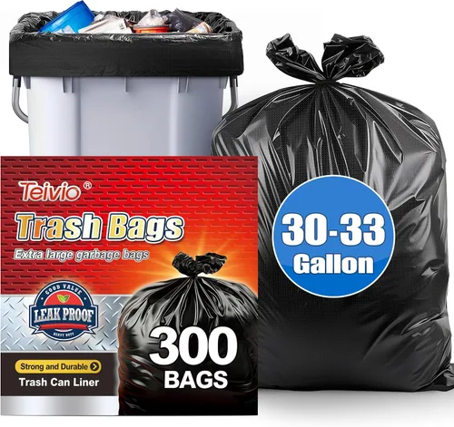 Vista 12 de Bolsas de basura fuertes de 1.2 galones, 220 unidades, bolsas de basura para baño, bolsas de plástico pequeñas para la oficina en casa, cocina, se