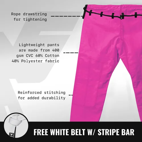 Vista 4 de Elite Sports Ultra-light BJJ GI - IBJJF Jiu-Jitsu GI para niñas y mujeres ver guía especial de tallas