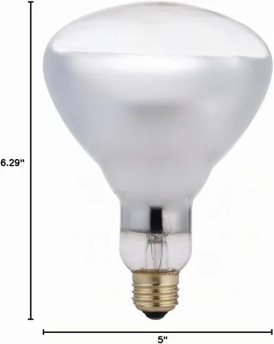 Vista 4 de Philips LED 416750 - Bombilla de luz de inundación transparente BR40 de 125 vatios, color blanco cálido