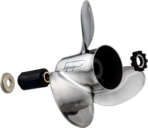 Vista 2 de Turning Point Express® Mach3™ OS™ - Mano derecha - Hélice de acero inoxidable - OS-1619-3-Blade - Paso de 15.6" x 19
