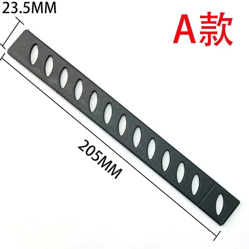 Vista 2 de Cuchillo de cocina con protección de bordes, borde de goma, tira de plástico, 10 unidades (tamaño A: A)