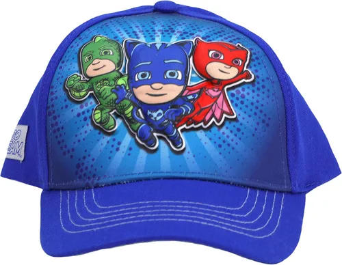 Vista 2 de PJ Masks Gorra de béisbol 3D POP para niño pequeño, color azul, edad 4-7, Azul