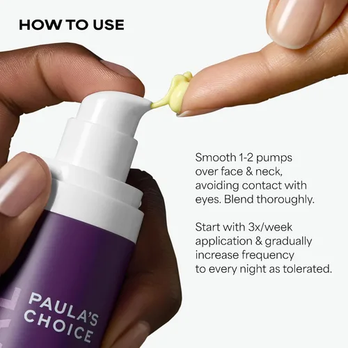 Vista 8 de Paula's Choice Suero Facial Pro Retinaldehyde Dual-Retinoide Tratamiento Avanzado, Suero Antienvejecimiento de Alta Potencia para el Rostro, Piel