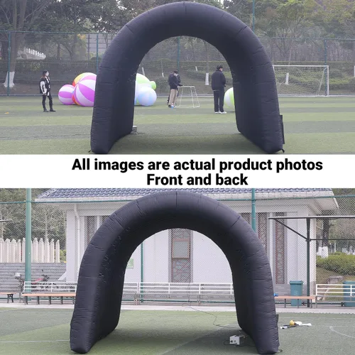 Vista 6 de SAYOK Túnel Inflable de 16.7 Pies, Túnel Deportivo de Entrada, Túnel de Fútbol Inflable, Entrada Inflable con Soplador para Eventos, Publicidad