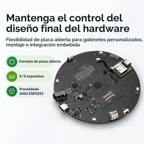 Vista 4 de seeed studio reSpeaker XVF3800 - Array de 4 micrófonos con XIAO ESP32S3