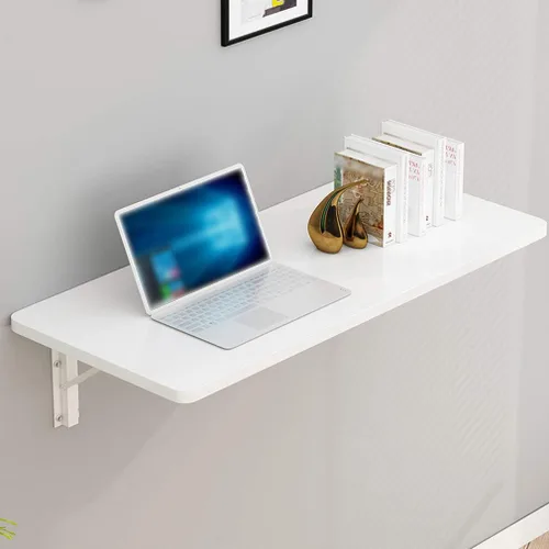 Vista 2 de Mesa plegable resistente para montaje en pared, escritorio de computadora multifunción, mesas de bar flotantes, mesa de comedor de cocina, banco