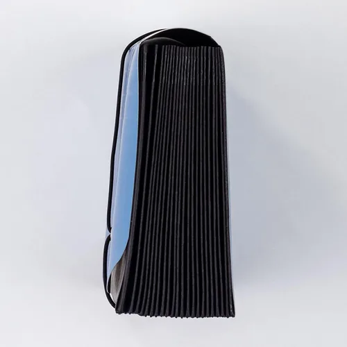 Vista 4 de Smead Two-Way Handy Organizer File, 21 Pockets, Alphabetic (A-Z) and Monthly (Jan-Dec), Flap and Elastic Cord Closure, Blue/Black (70506)