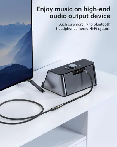 Vista 7 de Syncwire - Cable de extensión para auriculares - 6 pies [Sonido Hi-Fi][Conector chapado en oro][TRS] Cordón de extensión de audio macho a hembra