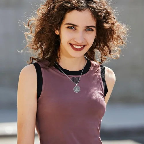 Vista 62 de EUDORA Collar de plata de ley 925 con moneda Hécate, Athena, Perséfono, Nyx, diosa de la luna triple, diosa celta, rueda de Hécate, llave, regalo