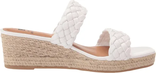 Vista 6 de WHITE MOUNTAIN Salvadora - Sandalia de plataforma para mujer, Blanco