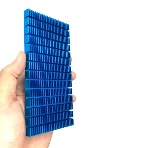Vista 5 de Tono azul de aluminio del ventilador 492.1x278.9x39.4 ft m del disipador de calor del disipador de calor