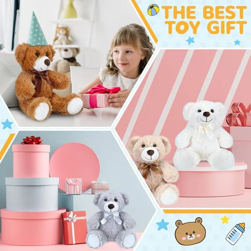 Vista 12 de Aoriher - 28 osos de peluche a granel de 13.7 pulgadas, estilo lindo