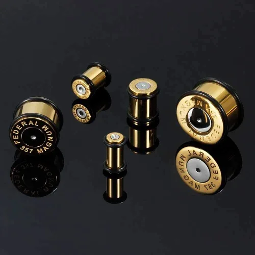 Vista 7 de COOEAR - Dilatadores de acero quirúrgico con dos anillos tóricos aretes de estilo piercing, expansor de 0.07 oz (1564) a 58