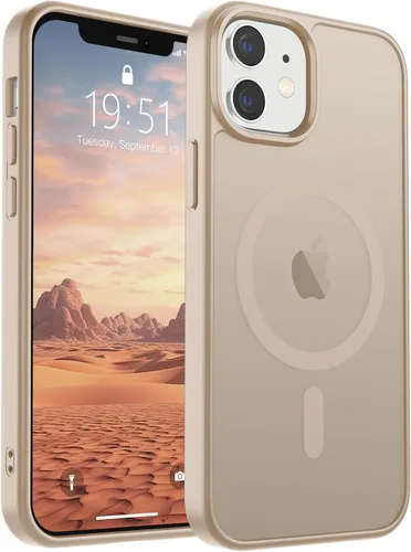 Vista 320 de SUPFINE Funda magnética para iPhone SE 2022 (3ª)/2020 (2ª), iPhone 8 (compatible con MagSafe) (protección contra caídas de grado militar), funda