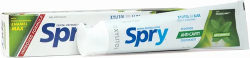 Vista 9 de Spry Pasta dental natural de xilitol de 5 onzas para adultos y niños, sin flúor, suave para blanquear y remineralizar dientes sensibles, refrescar