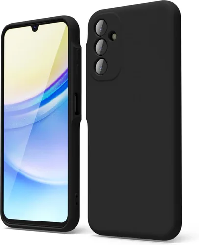 Vista 180 de oakxco Funda para teléfono Samsung Galaxy A12 con agarre de silicona líquida, linda delgada fina suave cubierta de gel de goma TPU lisa para mujeres