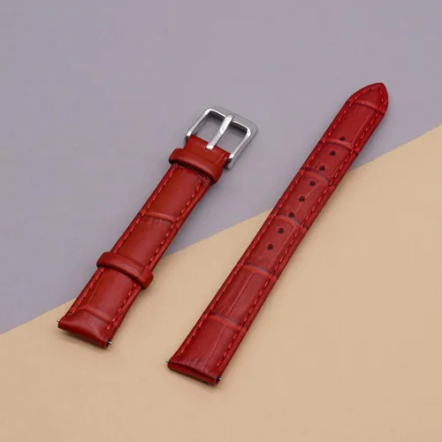 Vista 3 de GREENYMOONY Correa de repuesto de cuero de liberación rápida, pulsera de cuero genuino para hombre, ancho de 0.551in, 0.630in, 0.787in, 0.866in
