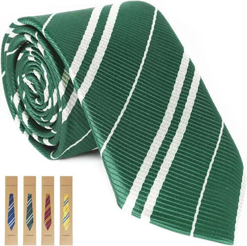 Vista 8 de Correa ajustable para el cuello para accesorio de disfraz de fiesta de cumpleaños, corbata azul, para cosplay de niños de 8 a 13 años, corbata