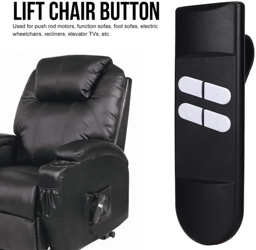 Vista 3 de Mando a distancia con conexión de 4 botones, silla elevadora, reclinable, sofá eléctrico, controlador de mano manual