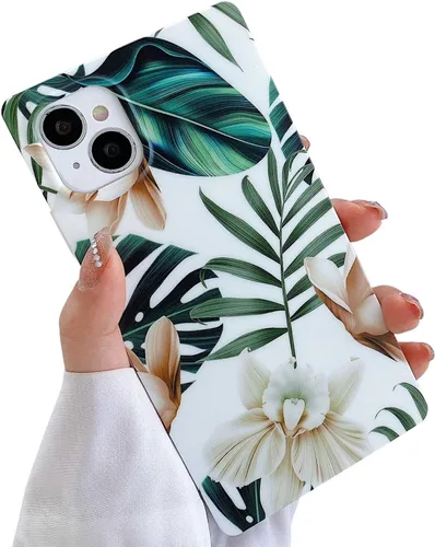 Vista 43 de Elegante funda con patrón de perlas compatible con iPhone, de borde rectangular, delgada, suave, de silicona de poliuretano termoplástico (TPU)