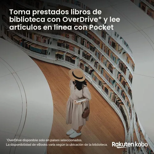 Vista 6 de Kobo Nia eReader Pantalla táctil sin reflejos de 6 pulgadas Brillo ajustable Delgado y ligero eBooks WiFi 8 GB de almacenamiento