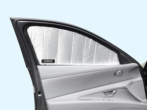 Vista 3 de YelloPro - Parasol para asiento delantero para ventana lateral (juego de 2) ajuste personalizado para Hyundai Elantra Sedan 2021, 2022, 2023, 2024