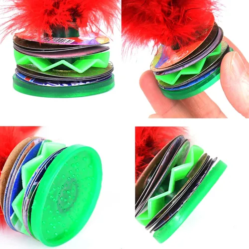Vista 6 de Baitaihem Colorful Kick Shuttlecock Fancy Chinese Jianzi Foot Sports Outdoor Exercise, 4 Pack/ 6 Pack