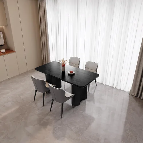 Vista 8 de Juego de mesa de comedor de 5 piezas para 4, mesa de 62.99