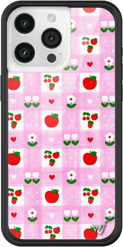 Vista 55 de Wildflower Cases - Funda Surf's Up, Compatible con Apple iPhone 15 Pro Max Moderno, Rojo, Morado, Floral, Verano, Playa - Parachoques Protector