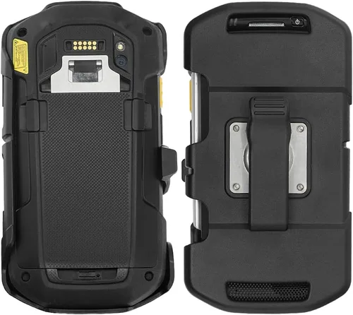 Vista 4 de Funda rígida para escáner para Zebra TC7x TC70 TC72 TC75 escáner de código de barras computadora portátil portátil, con clip de cinturón giratorio