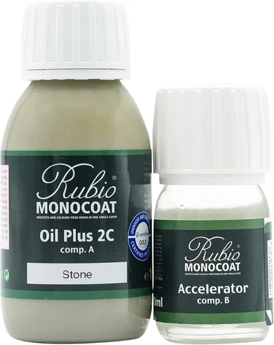 Vista 179 de Rubio Monocoat Tinte y acabado para madera de 650 pies cuadrados - Niebla 5% Oil Plus 2C Aceite de linaza ecológico de secado rápido