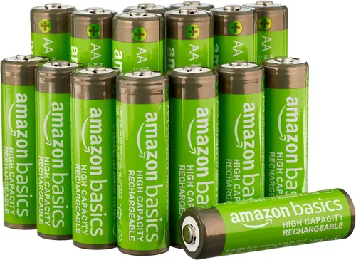 Vista 7 de Amazon Basics - Paquete de 24 pilas recargables AA NiMH de alta capacidad de 2400 mAh, 1.2V, recarga hasta 400 veces, precargadas