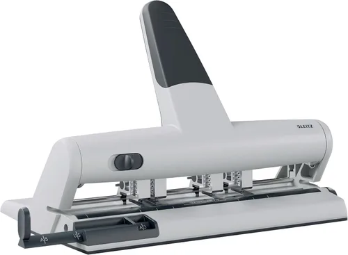 Vista 2 de Leitz 51230000 - Cortador reemplazable para perforadora Leitz AKTO 5114 con agujero ajustable, hierro, plata, 0.236 in de diámetro plateado
